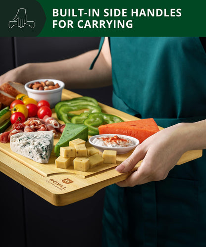 Extra Large Bamboo Cutting Board with Juice Groove