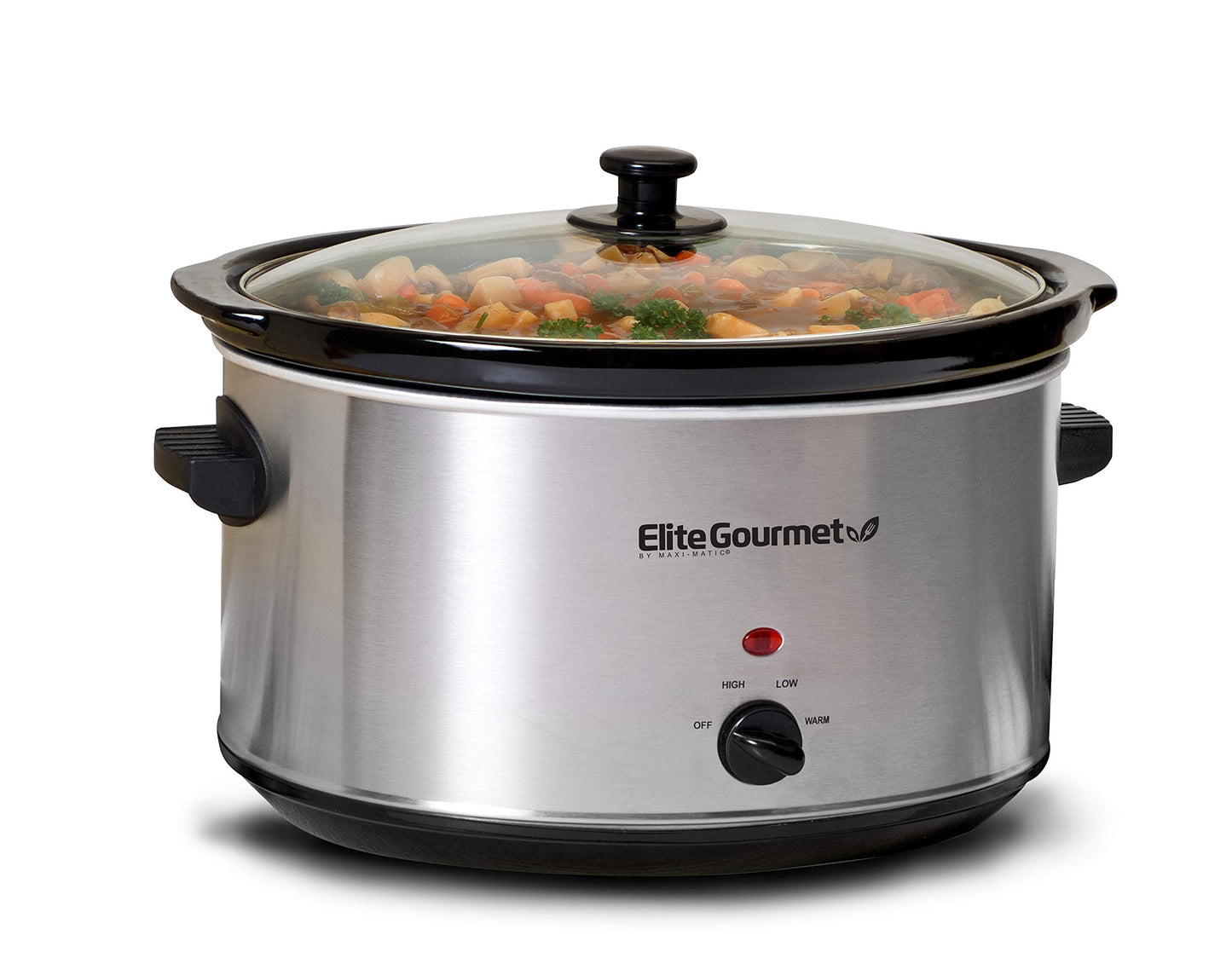 Elite Gourmet 8.5 Quart Stainless Steel Slow Cooker