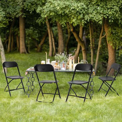 Sweetcrispy 4-Pack Folding Chairs, 330 lb Capacity