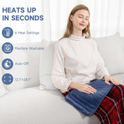 Electric Heating Pad for Pain Relief, ZUODUN