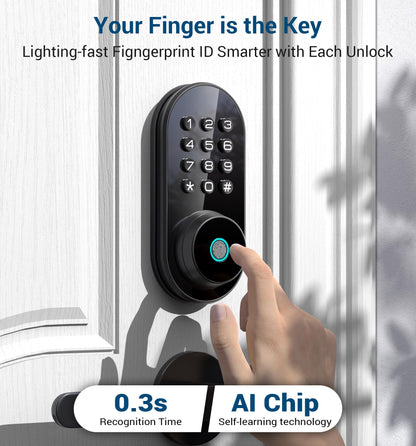TEEHO Keyless Fingerprint Smart Door Lock