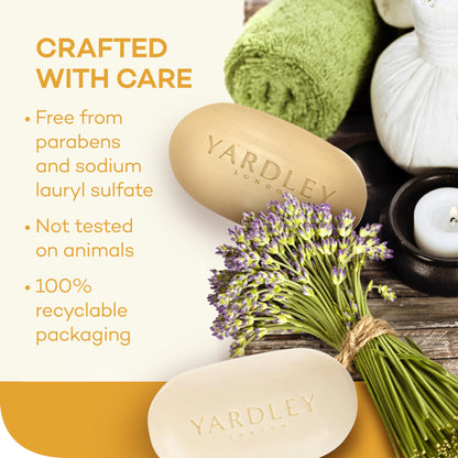4 Pack Yardley Oatmeal Almond Bar Soap
