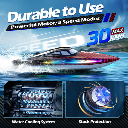 RC Boat 30KMH Remote Control Fast Speed Water Play