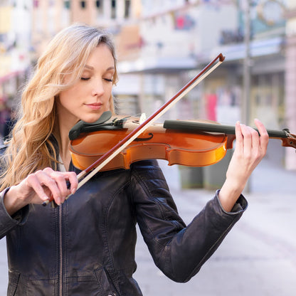 DEBEIJIN Adults Kids Violin - Premium Violin for Kids Beginners - Ready To Play 4/4 Violin - Handcrafted Student Beginner Violin