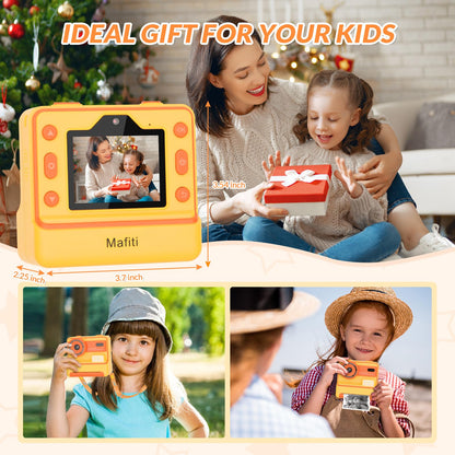 Mafiti Kids Camera Instant Print,1080P Instant Camera for Kids