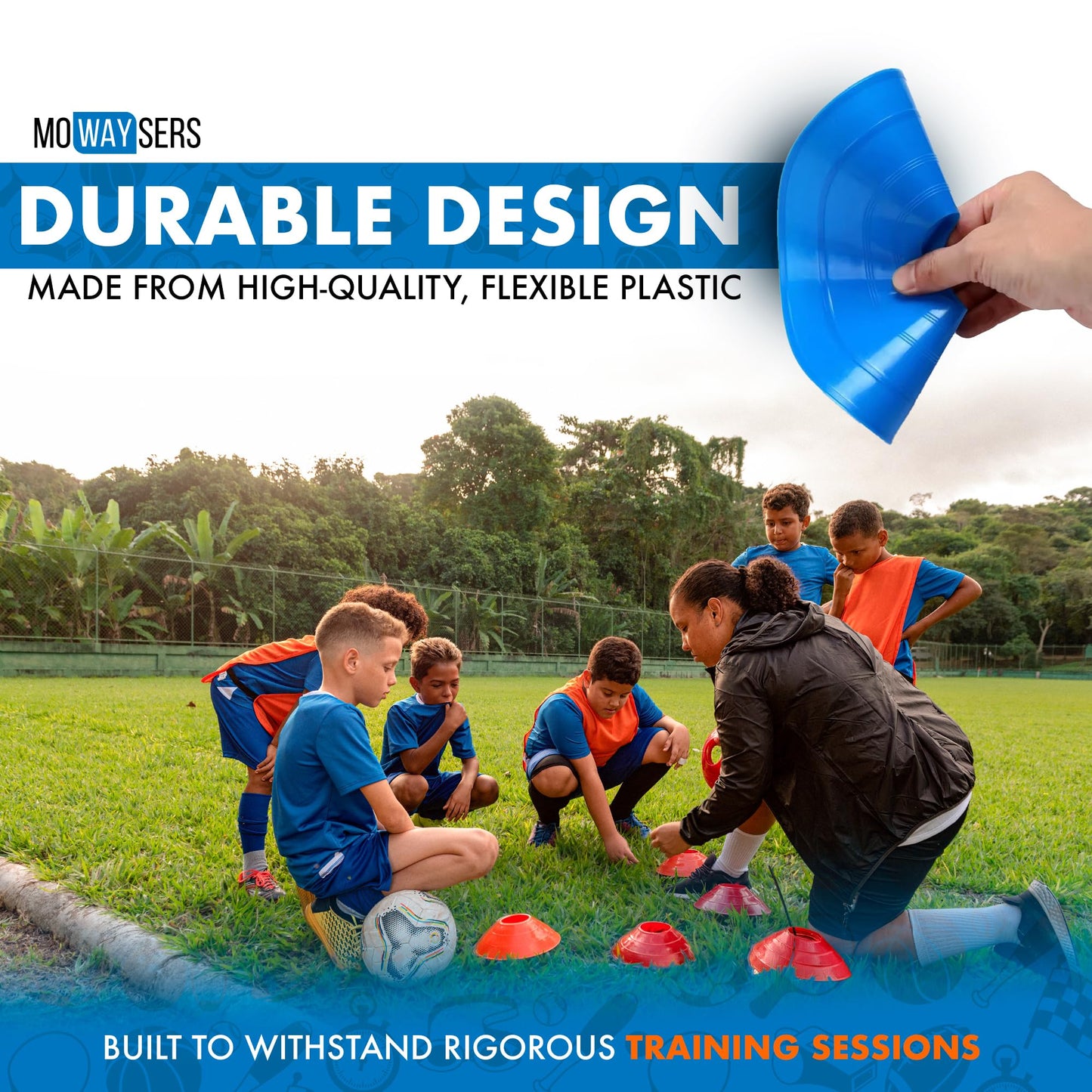 50 Pack Mini Sports Training Cones