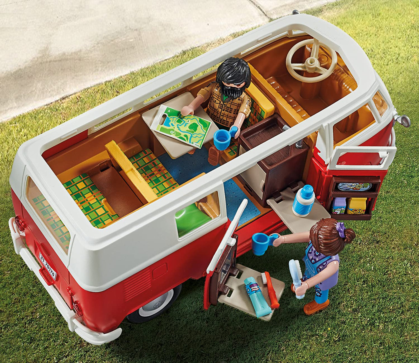 Playmobil Volkswagen T1 Camping Bus Set