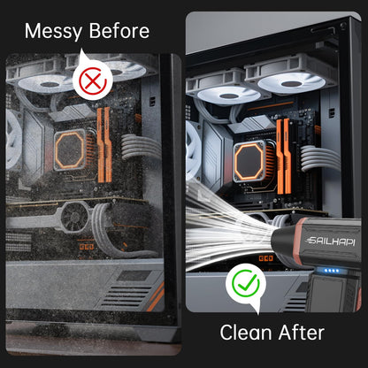 Cordless Electric Air Duster for PC & Car
