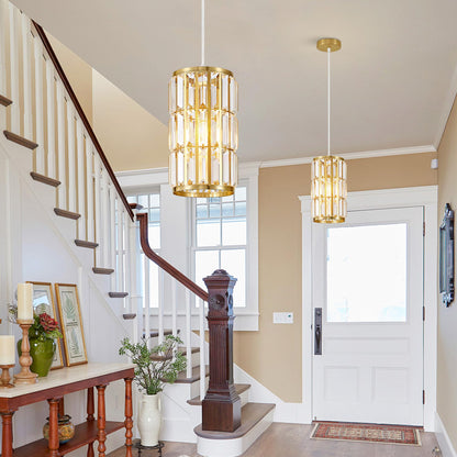 Biewalk Adjustable Crystal Pendant Light Fixture