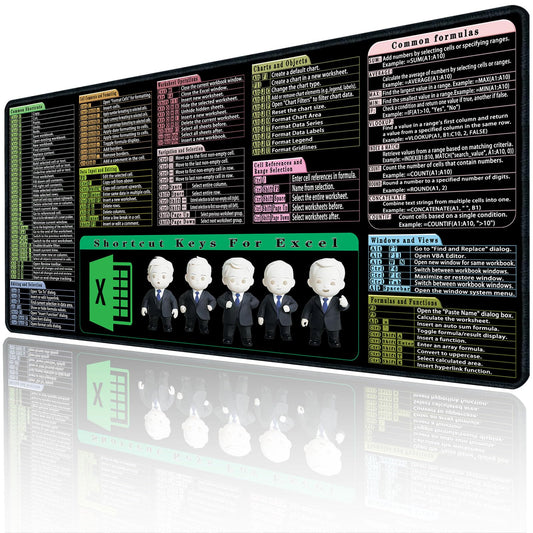 Large Non-Slip Waterproof Mouse Pad for Excel