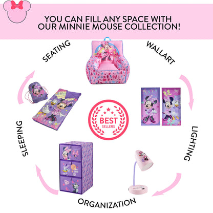 Minnie Mouse Pink Bean Bag Chair for Kids