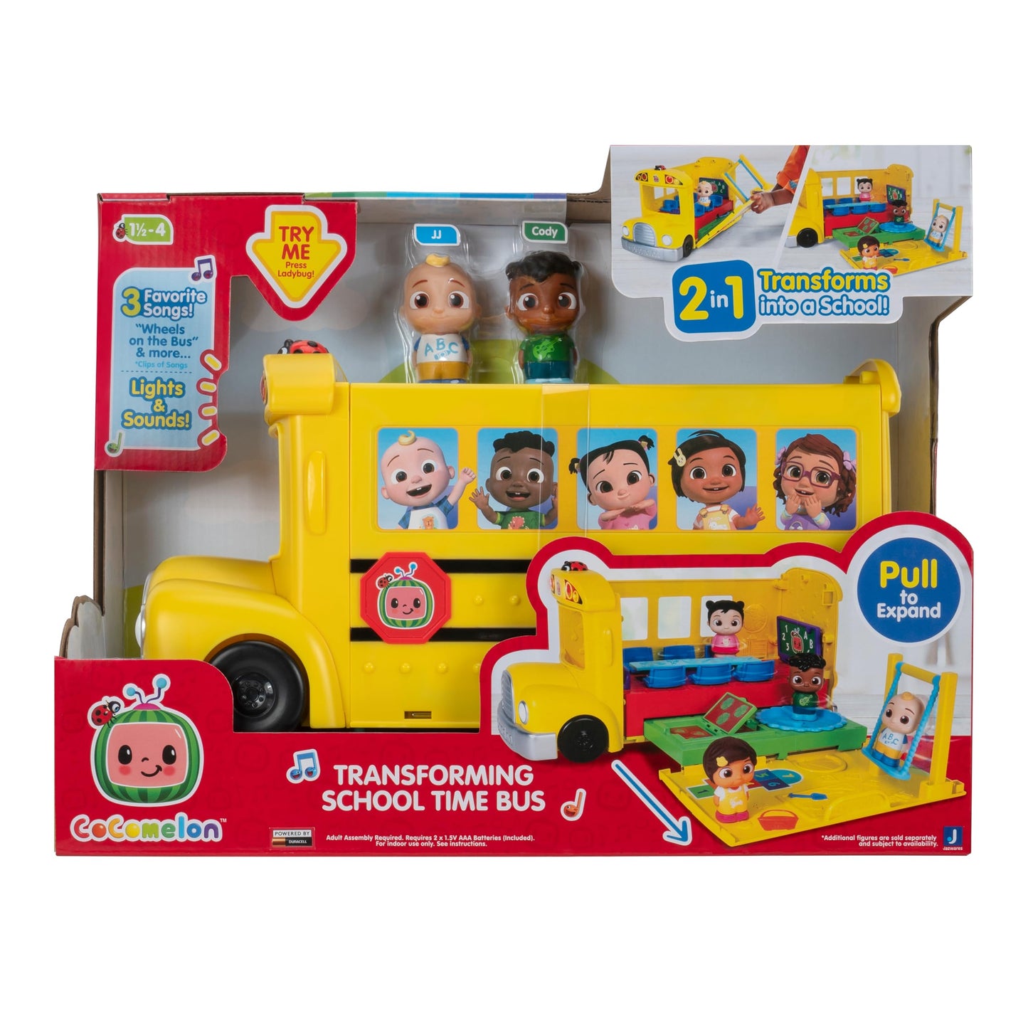 CoComelon School Time Bus with Lights and Sounds