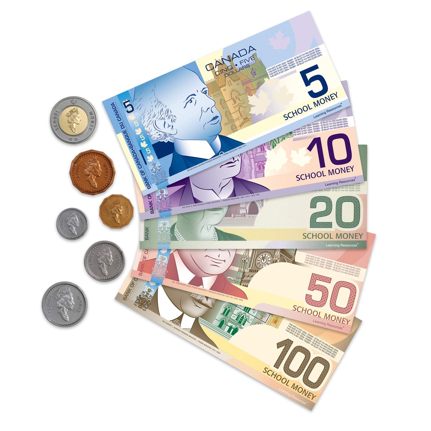 Learning Resources Canadian Currency Play Money Set