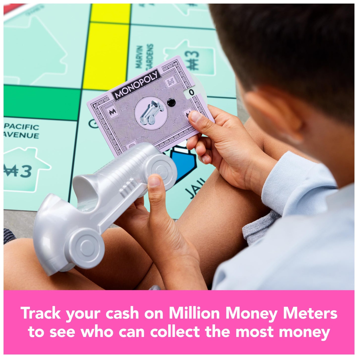 Monopoly Board Game Giant Edition Game for Kids | Family Board Game | Outdoor Games | Kids Games with Massive Board, Cards, Tokens, for Kids Ages 6+