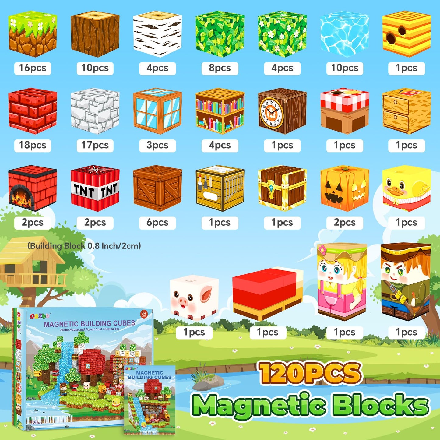 Magnetic Building Blocks for Kids Age 3-12