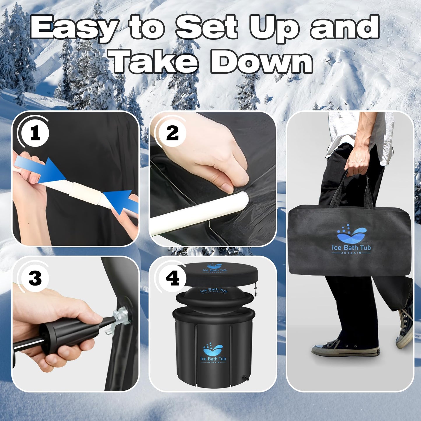 XXL Ice Plunge Tub for Cold Water Therapy