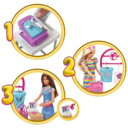 Barbie Boutique Playset with Display Rack & Accessories