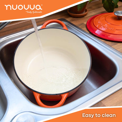 6.4 Quart Cast Iron Dutch Oven with Lid