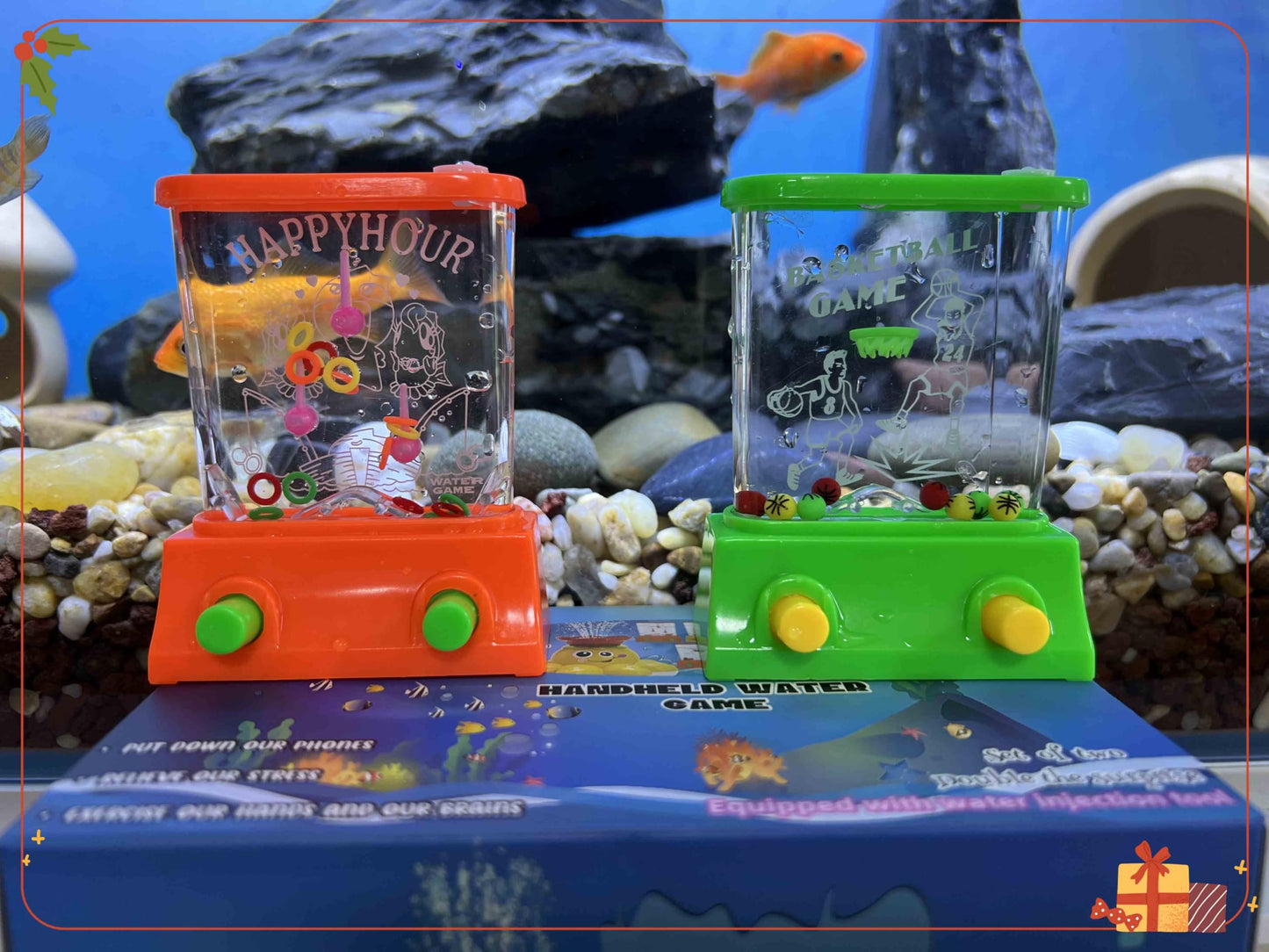 Water Ring Toss & Basketball Games for Kids