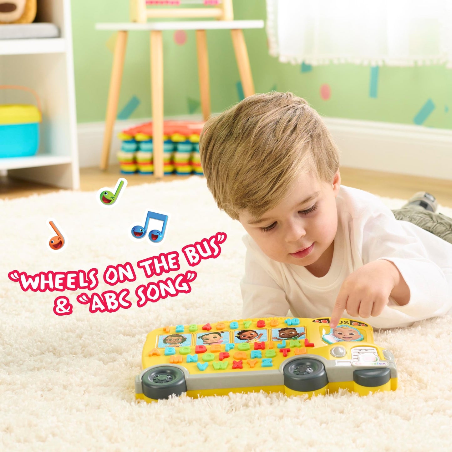 Cocomelon Learning Bus with 85 Phrases for Kids