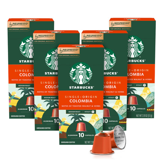 Starbucks Medium Roast Colombia Espresso Pods 50-count