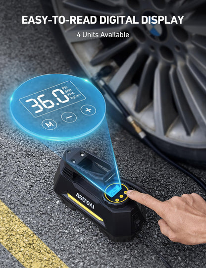 AstroAI Portable Tire Inflator with LED Light