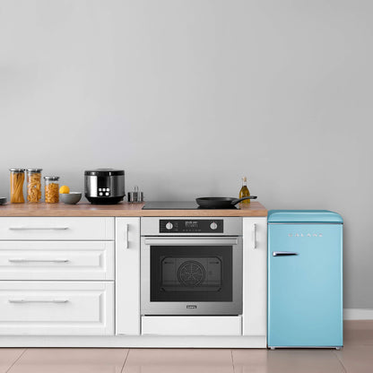 Galanz Retro Compact Refrigerator with Adjustable Thermostat