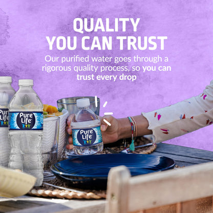 24 Pack Pure Life Purified Water Bottles