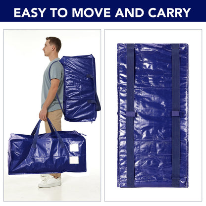 6 Pack Heavy Duty Moving Bags with Backpack Straps