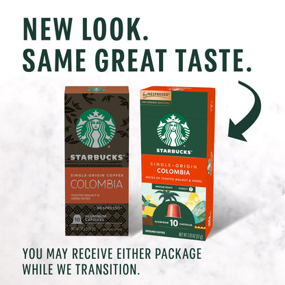 Starbucks Medium Roast Colombia Espresso Pods 50-count