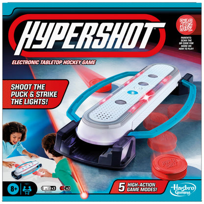 Hypershot Electronic Tabletop Hockey Game | 5 Games in 1 | Music, Lights, and Sounds | Ages 8 and Up | for 1 to 2 Players | Kids Board Games