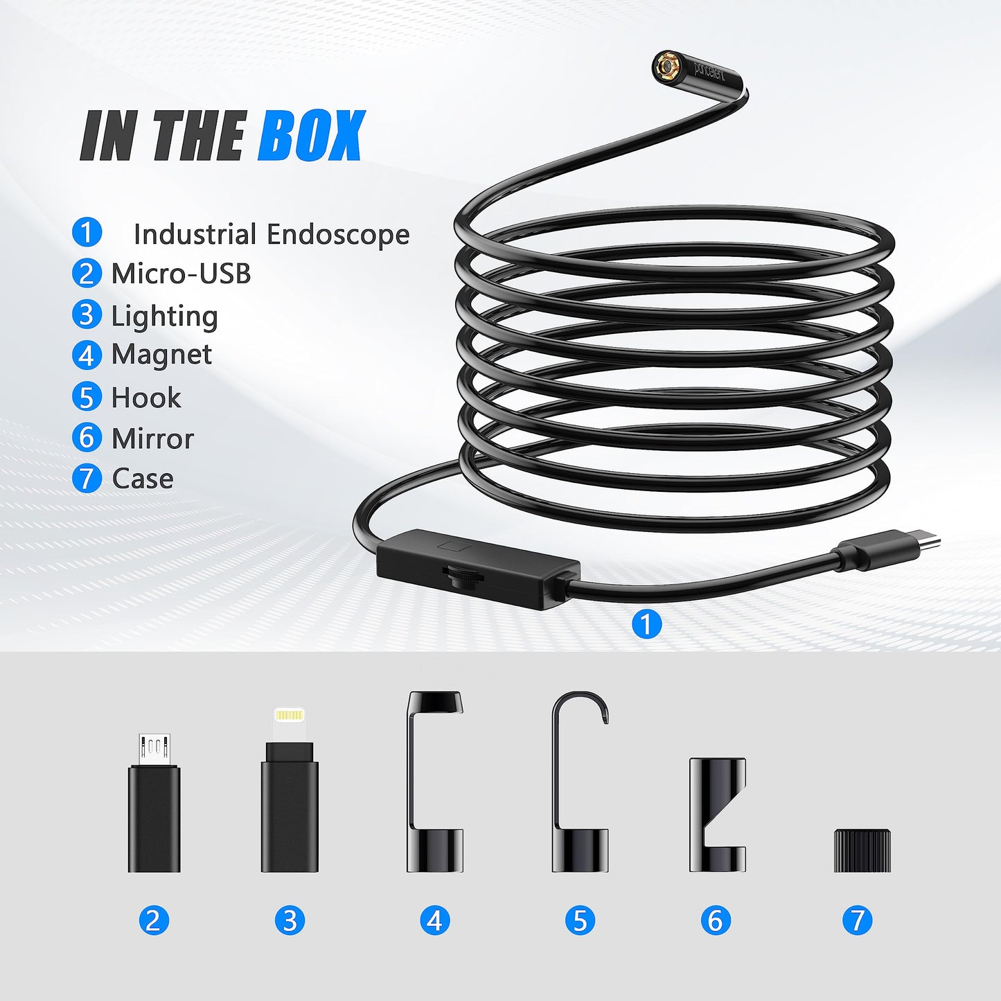 1920P Inspection Borescope for iOS and Android
