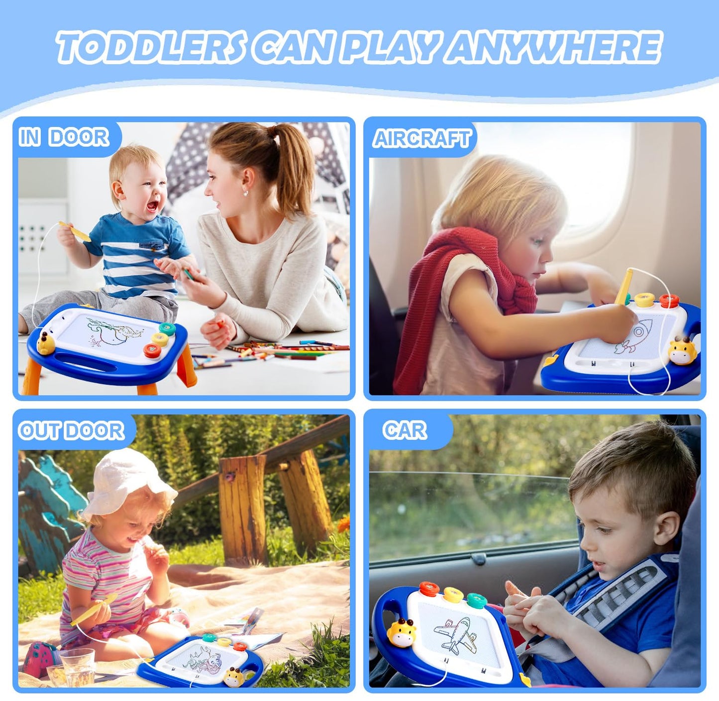Magnetic Drawing Doodle Board for Toddlers