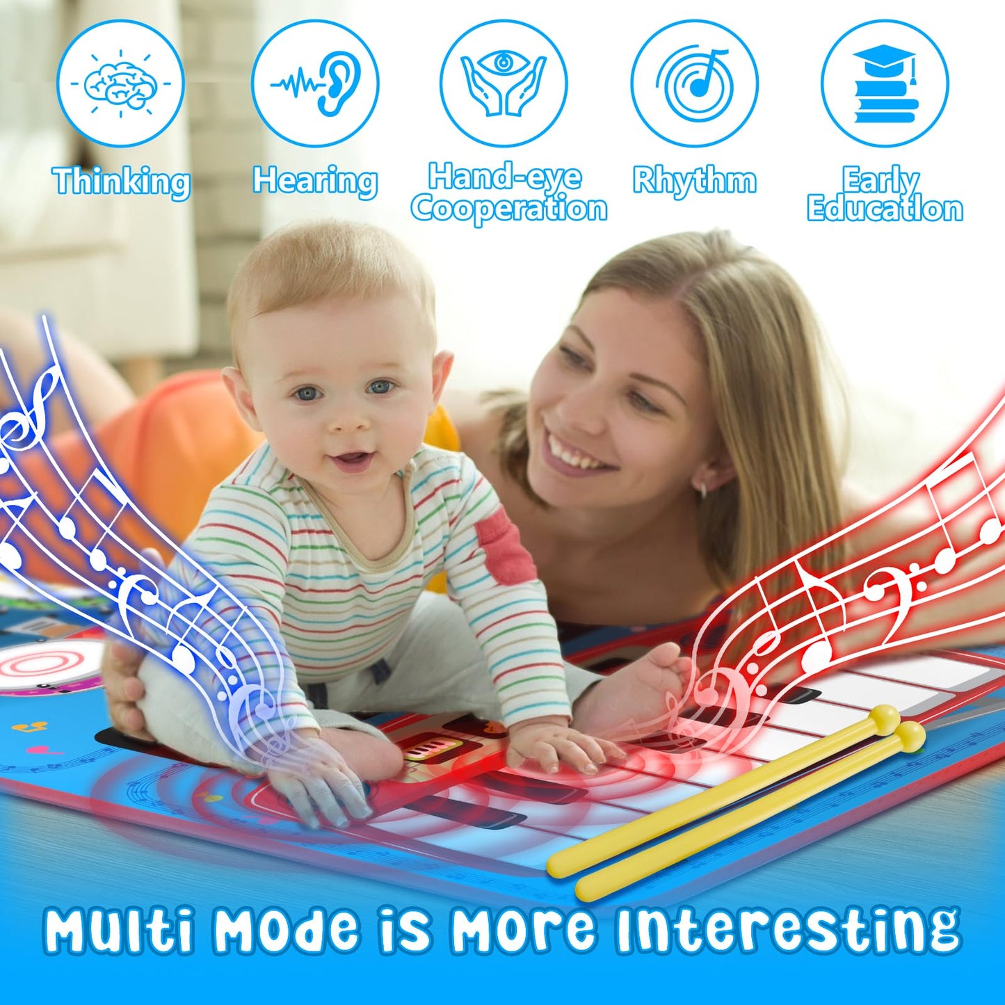 2-in-1 Musical Mat Toys