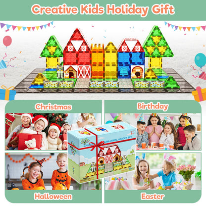Magnetic Tiles Educational Toy Set for Kids