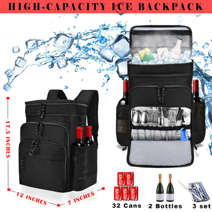 Double Deck Cooler Backpack for Camping & Hiking