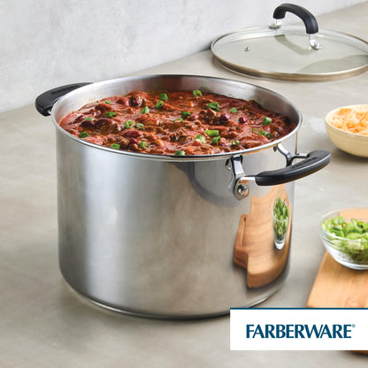 Farberware 8 Quart Stainless Steel Stockpot with Lid