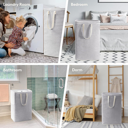 2 Pack Lifewit Large Laundry Hampers with Handles