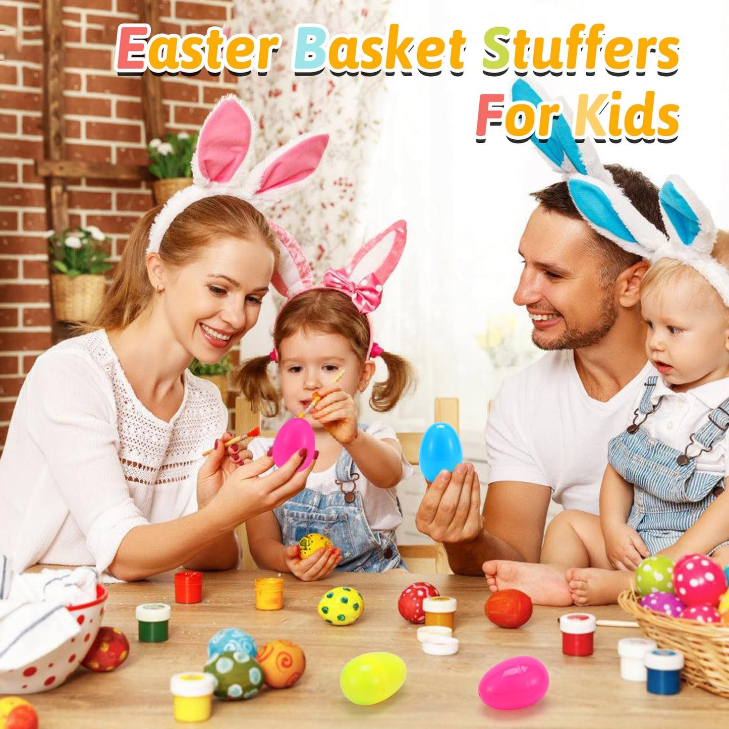 30 PCS Pop Easter Basket Stuffers for Kids Easter Egg Fillers Easter Party Favors Mini Pop Fidget Keychain Its Bulk Small Goodie Bags Stuffers for Toddler Boys Girls Prefilled Easter Eggs with Toys It