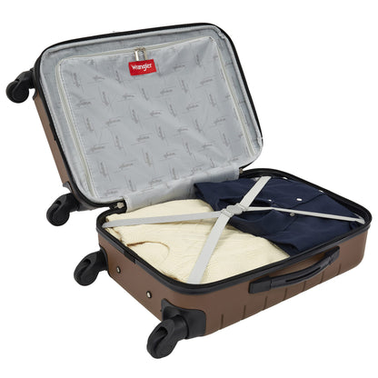 20-Inch Wrangler Smart Luggage Set with USB Port