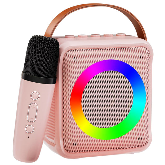Mini Karaoke Machine with Bluetooth Microphones