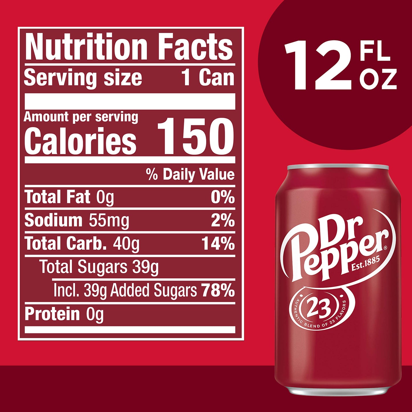 Dr Pepper Soda 12-Pack Cans 12 fl oz