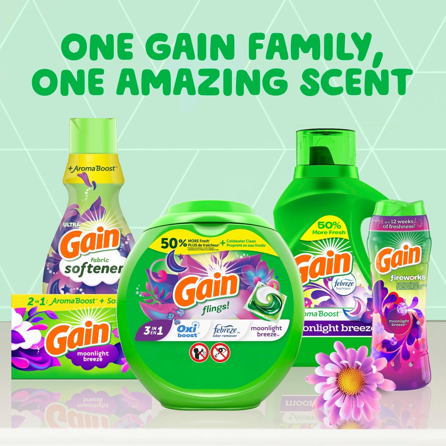 Gain Moonlight Breeze Laundry Detergent, 45 Loads