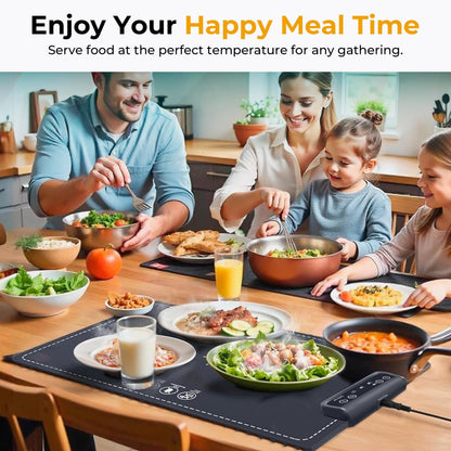 Premium Food Warming Mat with Thermometer Bundle
