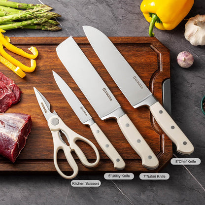 4-Piece GOODA High Carbon Knife Set