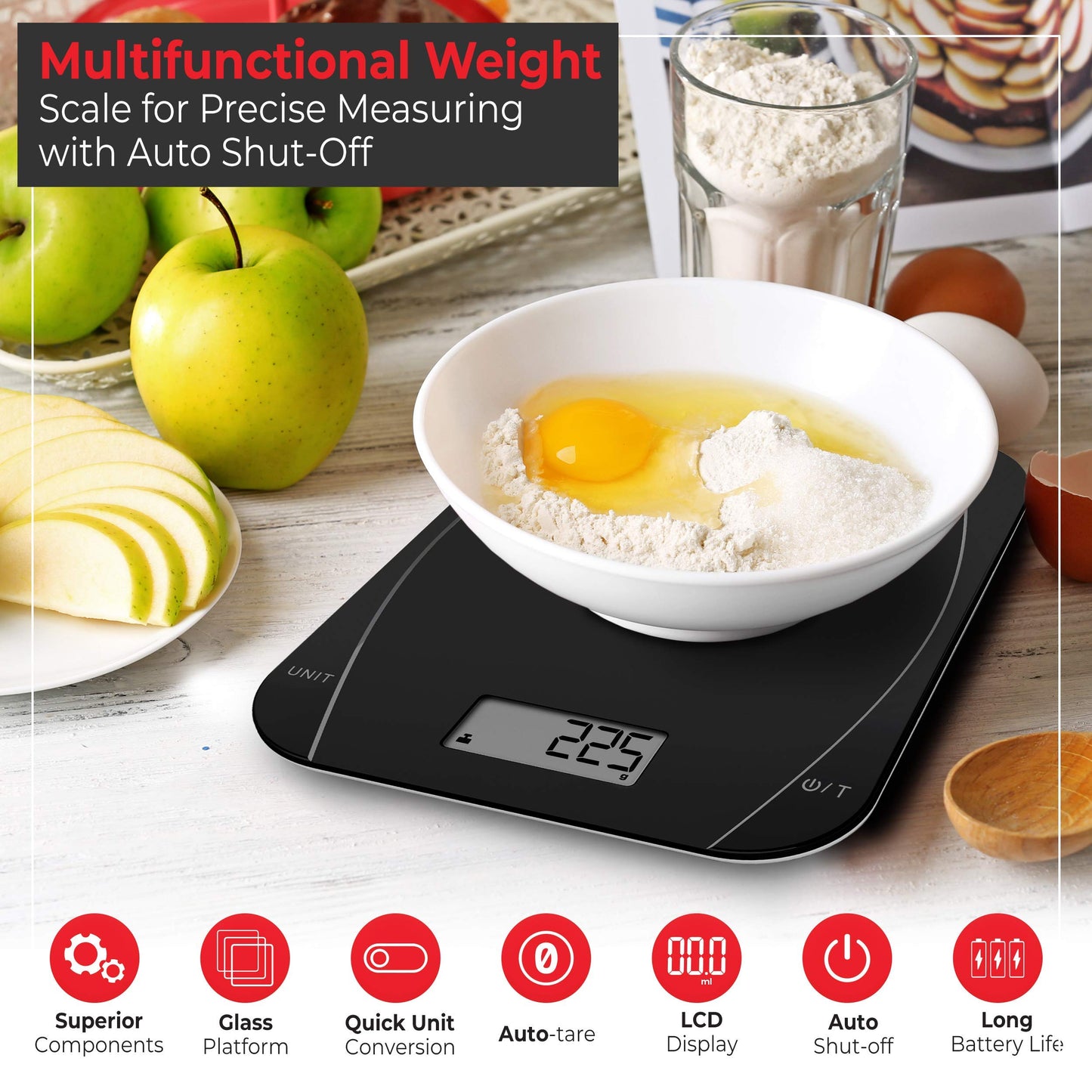 Pohl Schmitt Digital Kitchen Food Scale with Precision