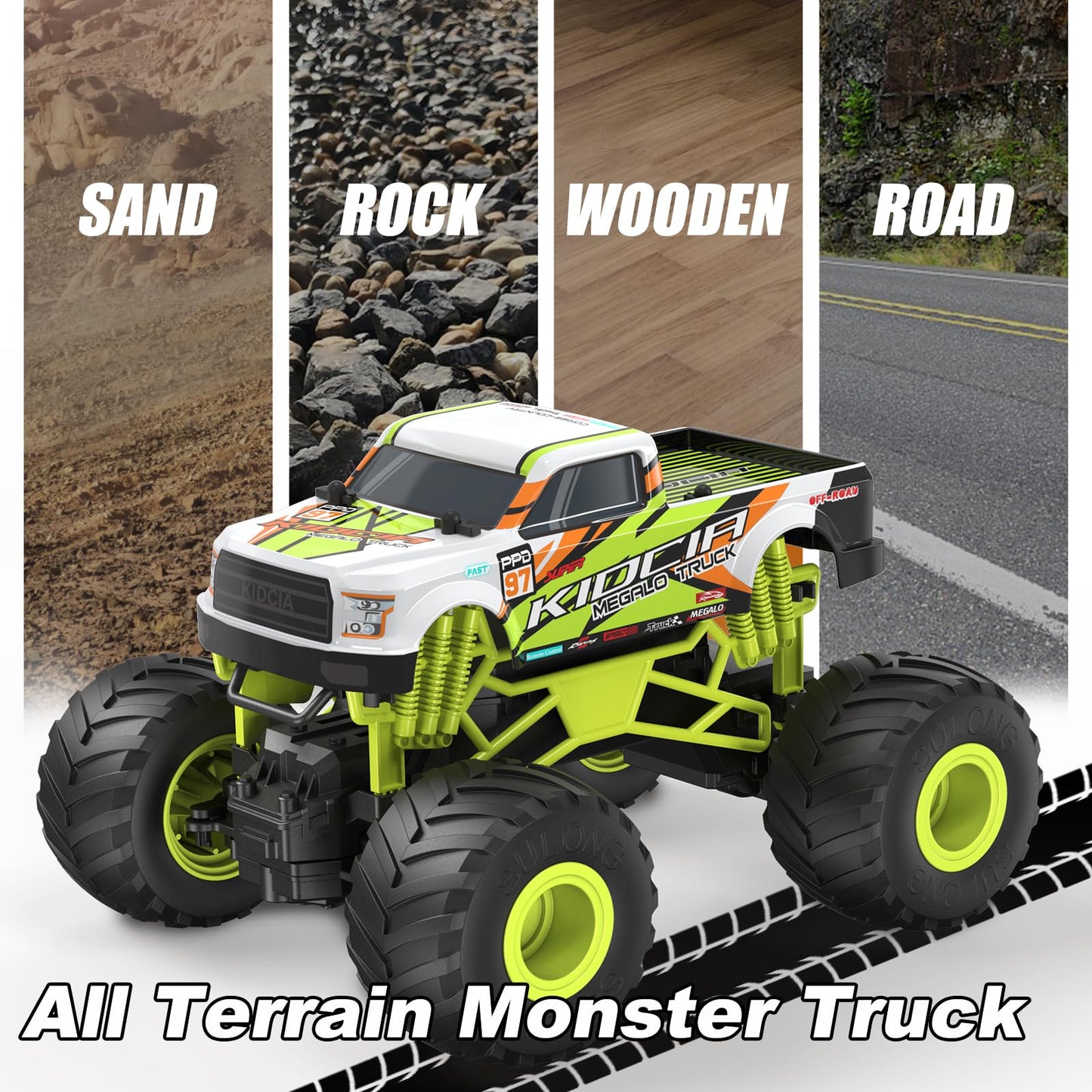 Remote Control Monster Truck for Kids 5-7