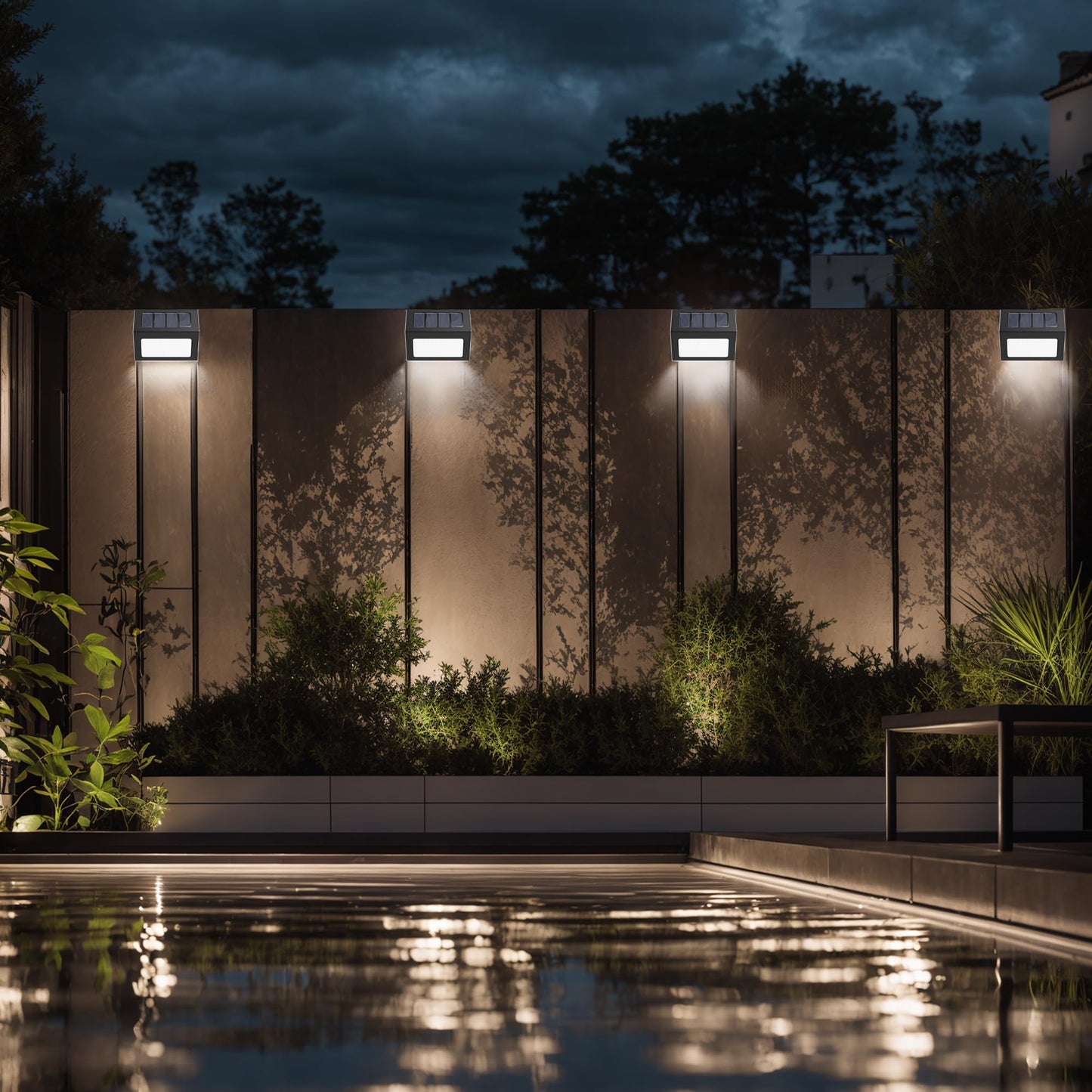12 Waterproof Solar Deck Lights