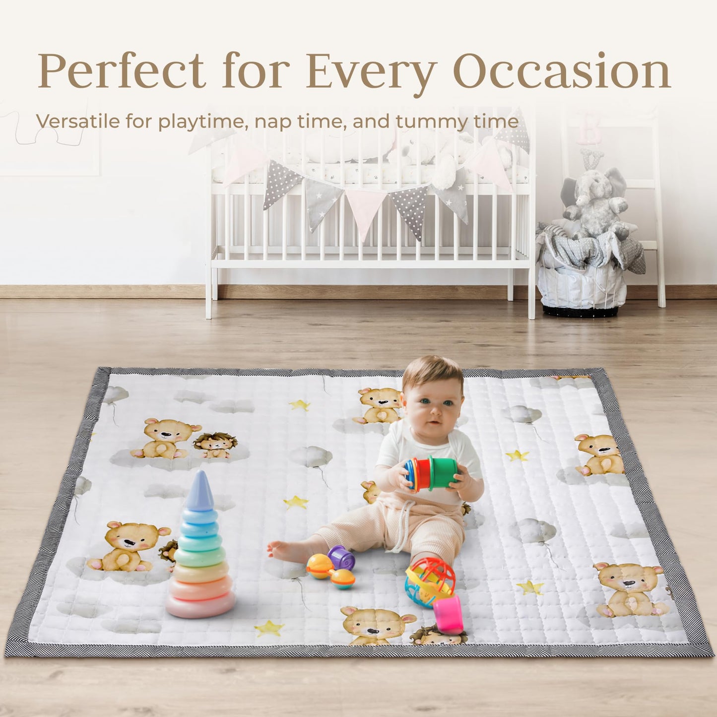 Galiskey Soft Foam Baby Play Mat - Non-Slip