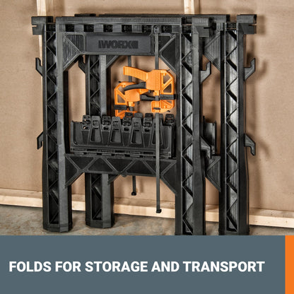 WORX Clamping Sawhorses with Bar Clamps